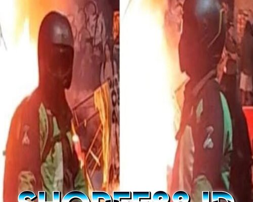 Siapa Pria Berjaket Ojol Bersepatu Adidas Terrex Saat Grahadi Dibakar?